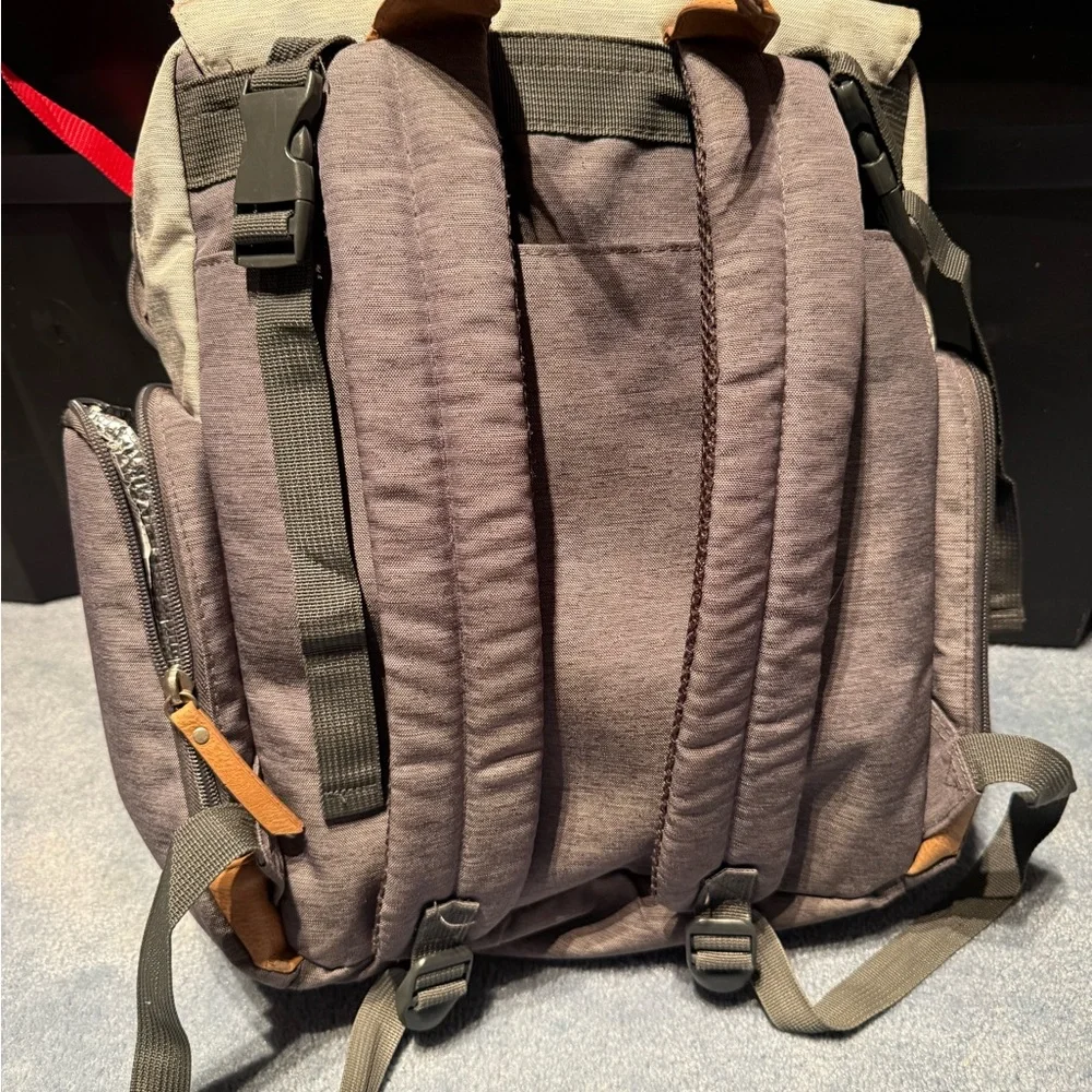Eddie Bauer First Adventure Grey Diaper Bag Baby Tote